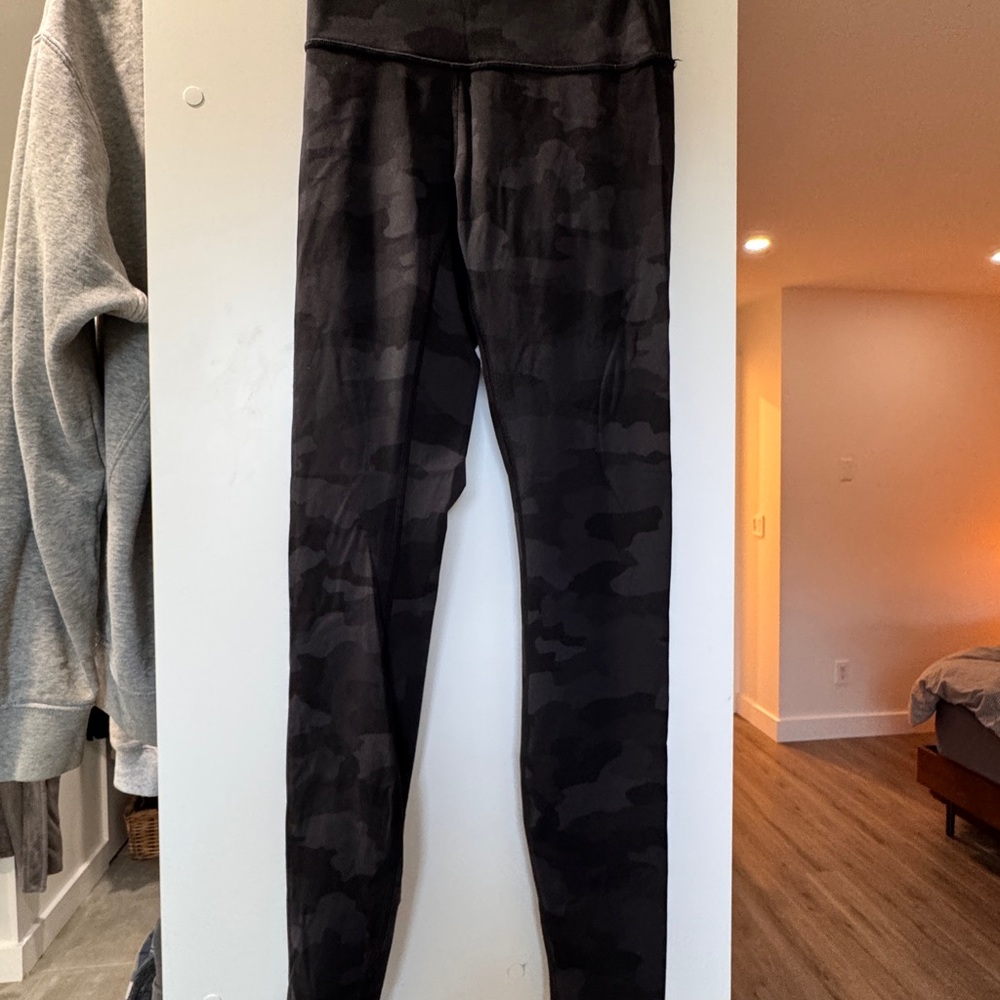 Black Camouflage Lululemon Leggings